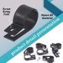 Glarks 60Pcs 3/4 Inch Black Nylon Screw Mounting R-Type Cable Clip Wire Clamp with 60Pcs Screws for Wire, Cable, Conduit and Cable Conduit Kit (Black)