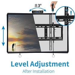 Everstone Adjustable Tilt TV Wall Mount Bracket for Most 32-86 Inch LED,LCD,OLED,Plasma Flat Screen,Curved TVs,Low Profile,Up To VESA 600x400 and 165 