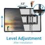 Everstone Adjustable Tilt TV Wall Mount Bracket for Most 32-86 Inch LED,LCD,OLED,Plasma Flat Screen,Curved TVs,Low Profile,Up To VESA 600x400 and 165 