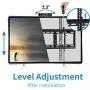 Everstone Adjustable Tilt TV Wall Mount Bracket for Most 32-86 Inch LED,LCD,OLED,Plasma Flat Screen,Curved TVs,Low Profile,Up To VESA 600x400 and 165 