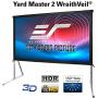 Elite Screens Yardmaster 2 DUAL Projector Screen, 100-INCH 16:9, Front and Rear Wraith Veil Dual 4K / 8K Ultra HD, Active 3D, HDR Ready Indoor and Outdoor Projection Screen, OMS100H2-Dual