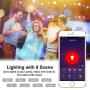 Aigital Smart Light Bulb WiFi Bulb Color Changing Bulb Work with Alexa/Google Home/IFTTT,No Hub Required,Easy to Connect