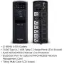 CyberPower CP1500PFCLCD PFC Sinewave UPS System, 1500VA/1000W, 12 Outlets, AVR, Mini Tower Black