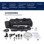 ESSLNB Telescopes for Adults Astronomy Beginners Kids 400X80mm with 10X Smartphone Adapter Adjustable Tripod Case and Moon Filter Erect-Image Diagonal Prism