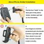 [Upgraded] Car Cup Holder Phone Mount Adjustable Gooseneck Automobile Cup-Holder-Phone-Car-Mount for iPhone 12 Pro Max/XR/XS/X/11/8 Plus/6s/Samsung S20 Ultra/Note 10/S8 Plus/S7 Edge(Black)