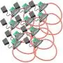 SimpleDailyGoods-10 Pack 12V/DC ATC/ATO 12AWG in-Line Fuse Holder for 5Amp/7.5Amp/10Amp/15Amp/20Amp/25Amp/30Amp fuses Suitable for Installing Cars,Motorcycles,Buses etc,and Other Electronic Equipment