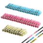 PONFY 100PCS Heat Shrink Bullet Connectors, Heat Shrink Female & Male Connectors Bullet Terminals, Insulated Waterproof Marine Crimp Automotive Connectors Wire Splice Connectors Kits