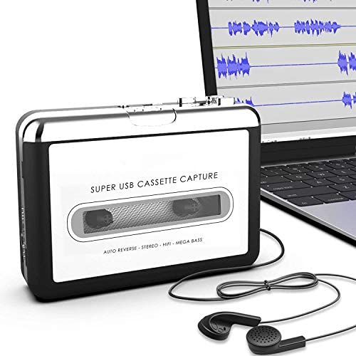 Handy USB Cassette Player and Tape-to-MP3 Digital Converter