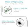 Lighting to 3.5 mm Headphone Adapter Earphone Earbuds Adapter Jack 2 Pack,Easy Use,Compatible with Apple iPhone 11 Pro Max X/XS/Max/XR 7/8/8 Plus Plug and Play GPS System Cases