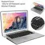 MacBook Air 13 Inch Case 2010-2017 Release Model A1369/A1466 Bundle 5 in 1, iCasso Hard Plastic Case, Sleeve, Screen Protector, Keyboard Cover & Dust Plug Compatible Old MacBook Air 13 - Black