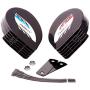 FARBIN Compact Horn 12V Car Horns Loud Dual-Tone Waterproof Auto Horn Electric Snail Horn Kit with Relay Harness,Universal for Any 12V Vehicles (Thin snail horn with harness, 12v)