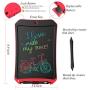 JRD&BS WINL Writing Tablet for Birthday Gift,Kids Toy 8.5 Colorful Electronic Writings Pads Drawing Board Gifts for Kids Office Blackboard-Erase Button Lock Included(Red-CS)