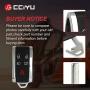 cciyu 1 X Flip Key Fob Uncut Blade (SHELL CASE) 5 Buttons Replacement for 07-15 for J aguar XF XK8 XKR XK Keyless Entry Remote Smart Key W/Insert with FCC: KR55WK45694 KR55WK49244