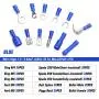 Qibaok 840PCS Electrical Wire Connectors, Insulated Wire Crimp Terminals, Mixed Butt Ring Fork Spade Bullet Quick Disconnect Assortment Kit