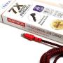 Tera Grand APL-WI114-RDBK 7X Durability Strain Relief, Nylon Braid, 4 Ft Lightning Cable, Red
