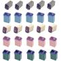 25 Pack Micro Cartridge Fuses, 15 Amp Micro Fuse, 20 Amp Micro Fuse, 25 Amp Micro Fuse, 30 Amp Micro Fuse, 40 Amp Micro Fuse, FMM Fuses Kit MCASE Type for Cars, SUVs and Trucks