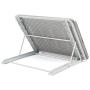 Baobeir Mesh Ventilated Adjustable Laptop Stand for Laptop/Notebook/iPad/Fire 7/Fire 8/Fire 10/Samsung Tab/Tablet and More (Gray)