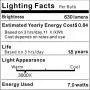 E12 LED Bulb Dimmable 7W C7 Bulb Equivalent to E12 Halogen Bulb 60W, Warm White 3000K T6 Base 120V E12 Candelabra Bulbs for Ceiling Fan, Chandelier Lighting, Kx-2000 Bulbrite Replacement (6 Pack)