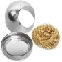 Soldering Tip Cleaner Soldering Iron Tip Cleaner Brass Tip Cleaner Kit and 6PCS Brass Ball Wire-type with 1PC Ball Shell Holder for Cleaning Solder Irons and Tips