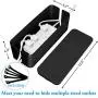 Cable Management Box Hide Wires and Surge Protector Box, Wire Organizer for Home and Office, Cable Box- Cable Organizer Box - Cord Box - Cable Hider Box - Power Strip Box - Computer Cable Management