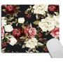 Smooffly Gaming Mouse Pad Custom,Watercolor Floral with Roses Mouse pad Non-Slip Rubber Rectangle Mouse Pads for Computers Laptop
