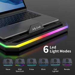 Jelly Comb RGB Laptop Stand, 9-Adjustable Height Laptop Riser, Air-Ventilation Laptop Holder for Notebook, Laptop, Tablet-S05A