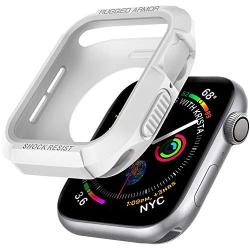 Spigen Rugged Armor Designed for Apple Watch Case for 44mm Series 6/SE/5/4 - White