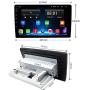 Binize 10 Inch Single Din Touch Screen in-Dash Android Car Stereo Multimedia Player(Fixed Screen),GPS Navigation Receiver,Bluetooth,FM,Dual USB,Mirror Link,Support Backup Camera(1006 2G RAM+16G ROM)