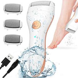 Electric Foot Callus Remover,Portable Electronic Foot File Pedicure Tools, Pedicure Tools with 3 Rollers and USB Rechargeable Foot Care Tool Perfect for Dead,Hard Cracked Dry Skin Ideal Gift