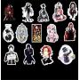 Black Butler Stickers for Water Bottles 50 Pack Cute,Waterproof,Aesthetic,Trendy Stickers for Teens,Girls Perfect for Waterbottle,Laptop,Phone,Travel Extra Durable Vinyl (Black Butler)