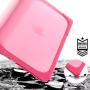 Compatible with MacBook Air 11 Inch Kickstand Case, Funut 2 in 1 Rubberized Hard Plastic Case Cover Shock Proof Matt Protective Case for Laptop MacBook Air 11.6 Inch A1370/A1465(# Rose)