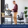 Ergotron WorkFit-TL, Sit-Stand Desk Converter | White, 37.5'' Wide | for Tabletops