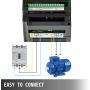 VEVOR VFD 0.75KW,Variable Frequency Drive 7A,CNC VFD Motor Drive Inverter Converter 110V,for Spindle Motor Speed Control (1 Phase Input,3 Phase Output)
