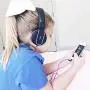 AILIHEN I35 Kid Headphones with Microphone Volume Limited 85dB Children Girls Boys Teen Lightweight Foldable Wired Headset for School Online Course Chromebook Cellphones Tablets (Black Purple)