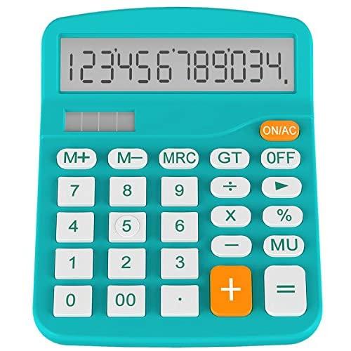 Helect H1001B-Calculator-BL Standard Function Desktop Calculator, Blue