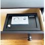 Ablehome Digital Electronic Drawer Safe Hidden Security Box Jewelry Gun Cash Portable (Fingerprint Reader Biometric Black)