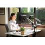 Ergotech Dual Freedom Arm, Includes Two Aluminum Articulating Arms, 8.4-17.8 lbs. Weight Capacity per Arm, Suitable for Monitors up to 27 inches, VESA Compatible 75×75, 100×100, Silver