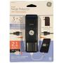 GE Travel Charger Surge Protector with Dual USB Ports (2.1 Amp / 10 Watt)