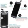 for iPhone 6S Screen Replacement Black,Drscreen LCD Touch Digitizer Complete Display for A1633, A1688, A1700,with Home Button Proximity Sensor Ear Speaker Front Camera Screen Protector and Repair Tool