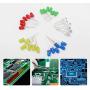 500pcs LED Diode Lights, LARSEBEI 5 Colors 5mm Light Emitting Diodes LED Assortment Kit Electronic Components, Diffused Round Light Bulb for Arduino/Experience, White Red Yellow Green Blue DIY set box 500pcs LED Diode Lights, LARSEBEI 5 Colors 5mm Light Emitting Diodes LED Assortment Kit Electronic Components, Diffused Round Light Bulb for Arduino/Experience, White Red Yellow Green Blue DIY set box