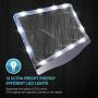 [Rechargeable] 3X Large Ultra Bright LED Page Magnifier with 12 Anti-Glare Dimmable LEDs(Evenly Lit Viewing Area & Relieve Eye Strain)-Ideal for Reading Small Prints & Low Vision Seniors