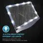 [Rechargeable] 3X Large Ultra Bright LED Page Magnifier with 12 Anti-Glare Dimmable LEDs(Evenly Lit Viewing Area & Relieve Eye Strain)-Ideal for Reading Small Prints & Low Vision Seniors