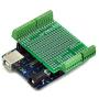 CZH-LABS Electronics-Salon Prototype Screw Shield Board Kit for Arduino UNO R3, 0.1'' Mini Terminal Block.
