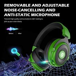 EKSA E900 USB Gaming Headset - Xbox One Headset with 7.1 Surround Sound, PS4 Headset Noise Cancelling Mic, Gaming Headphones Compatible with PC, PS4, Xbox One Controller, Nintendo Switch（Green）