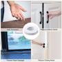 White Foam Tape Single Sided, Weather Stripping for Windows and Doors Frame 4 Roll, Foam Insulation Tape 1/2 Inch W X 1/4 Inch T, Seal Strip Tape with Adhesive, Total 26ft