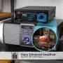 Compact Mini Stereo Power Amplifier - 2x15 Watt Portable Dual Channel Home Audio Speaker Receiver Box w/ RCA Cable L/R Input For CD Player, Tuner, MP3, For Amplified Speakers Sound System - Pyle PCA1