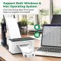 MUNBYN Thermal Label Printer 4x6, High-Speed 150mm/s Direct USB Thermal Barcode 4×6 Shipping Label Printer Maker Writer Machine, One Click Set up,Compatible with Ebay, Amazon, FedEx,UPS,Shopify,Etsy
