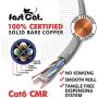 fast Cat. Cat6 Ethernet Cable 1000ft - 23 AWG, CMR, Insulated Solid Bare Copper Wire Internet Cable with Noise Reducing Cross Separator - 550MHZ / 10 Gigabit Speed UTP LAN Cable 1000 ft - CMR (Black)