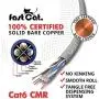 fast Cat. Cat6 Ethernet Cable 1000ft - 23 AWG, CMR, Insulated Solid Bare Copper Wire Internet Cable with Noise Reducing Cross Separator - 550MHZ / 10 Gigabit Speed UTP LAN Cable 1000 ft - CMR (Green)