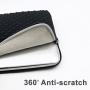 RAINYEAR 11 Inch Laptop Sleeve Diamond Foam Shock Resistant Neoprene Case Fluffy Lining Cover Carrying Bag Compatible with 11.6 MacBook Air Surface for 11'' Chromebook Computer Tablet Notebook(Black)
